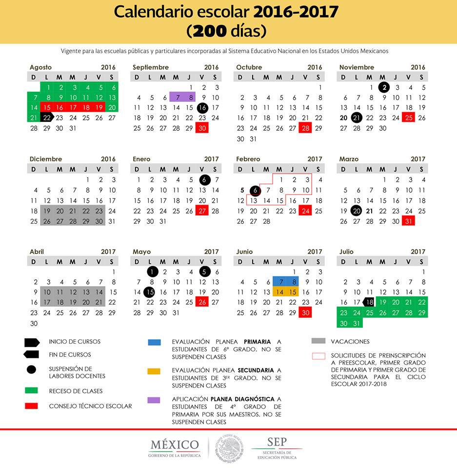 vacaciones escolar 200 dias