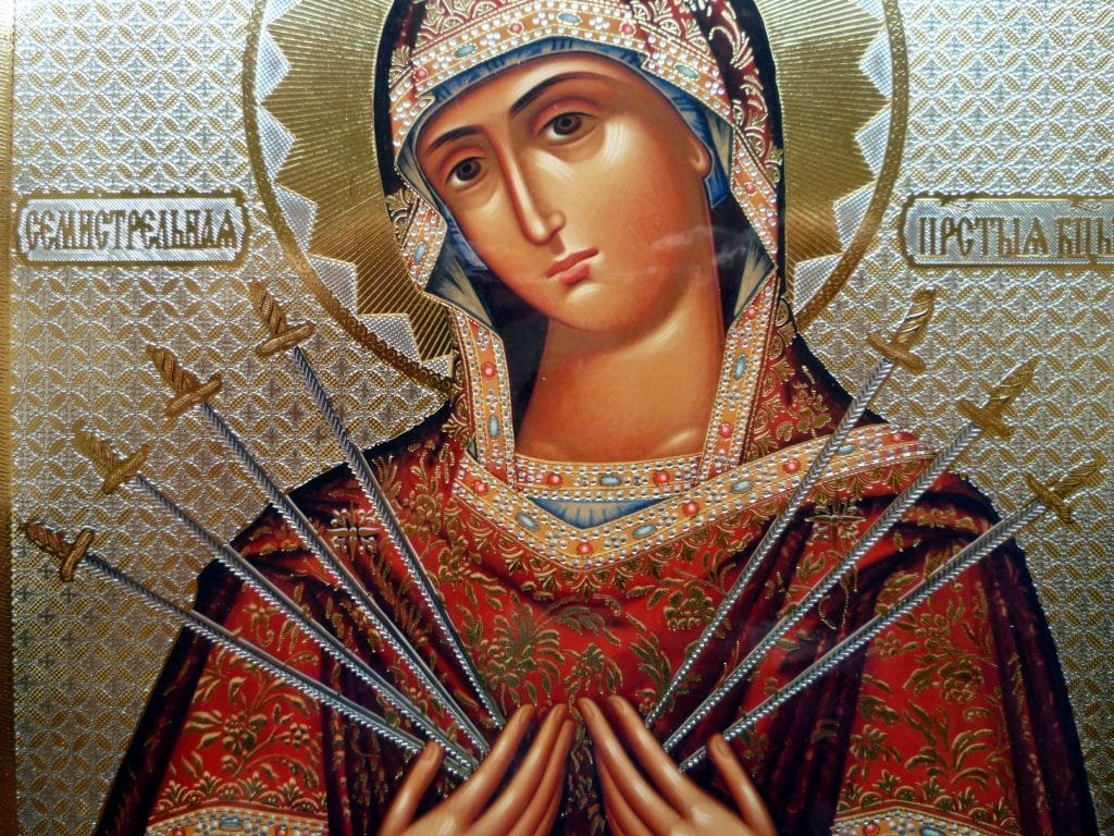 maria 7 dolores pintura