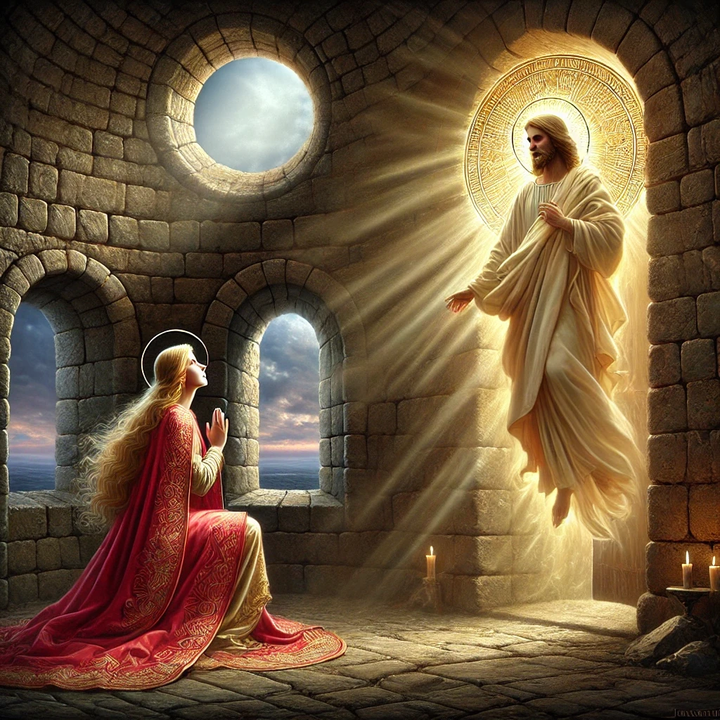 revelación del Cristo a Santa Barbara